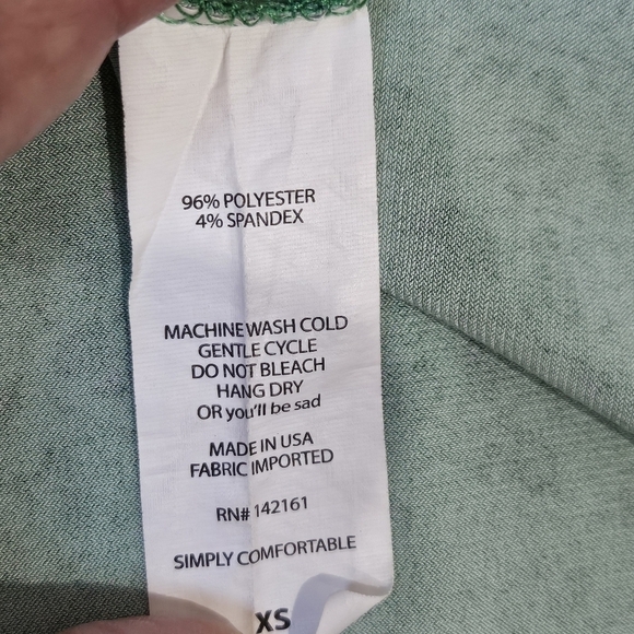 Lularoe Floral Mermaid Green & Blue Maxi Skirt 96% Polyester 4% Spandex Size XS - Picture 5 of 5